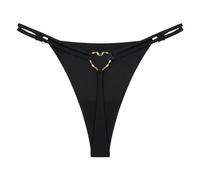 Donna Sexy Perizoma da Seducente con Cavallo di Cotone Slip Ritaglio Bikini in Pizzo Tanga A Filo G-String Sleepwear Intimo