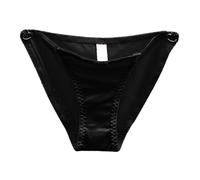 Donna Sexy Perizoma Mutandine Pizzo con Cavallo di Cotone Slip Traspirante Bianria Intima Oversize Nonna Solid Color in Taglie Forti Hipster