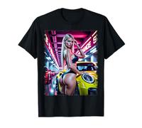 Donna sexy sulla maglietta - Sexy Bikini Modello & Auto Esotica Maglietta