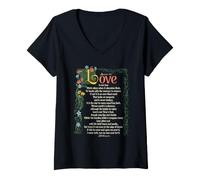 Donna Shakespeare Sonnet 116 L'Amore Non è Amore Maglietta con Collo a V