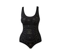 Donna Shapewear Body Intimo modellante taglie forti for donna Body con cavallo aperto Biancheria intima dimagrante stampata Corsetto modellante for il corpo senza cuciture dopo il parto 5XL(Black,5XL)
