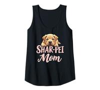 Donna Shar Pei Mamma Cane Shar-Pei Mama Cucciolo carino Canotta