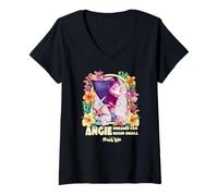 Donna Shark Tale Angie Dreams Can Begin Small Maglietta con Collo a V