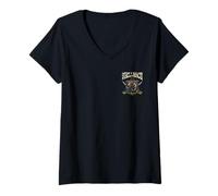 Donna Shellback Imperium Neptuni Regis Equator Crossing Art Maglietta con Collo a V
