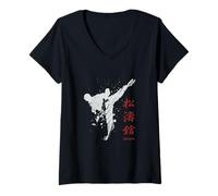 Donna Shotokan Karate Maglietta con Collo a V