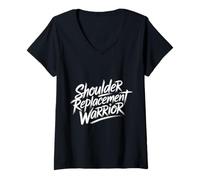 Donna Shoulder Replacement Warrior Recupero Post operatorio - Maglietta con Collo a V