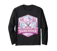 Donna Shredder Esperto Donna Sciatore Maestro di Sci Divertimento Maglia a Manica