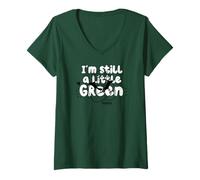 Donna Shrek I’m Still a Little Green Maglietta con Collo a V