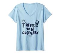 Donna Shrek I Refuse To Be Ordinary Maglietta con Collo a V