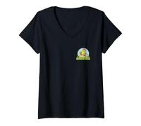 Donna Shrek Merry Shrekmas Ho Ho Ho Front & Back Maglietta con Collo a V