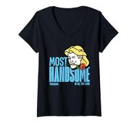 Donna Shrek Most Handsome in all The Land Prince Charming Maglietta con Collo a V