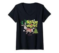 Donna Shrek Sleigh What Donkey Maglietta con Collo a V