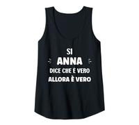 Donna Si Anna Dice Che Vero es Allora è Vero Nome Anna Canotta