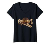 Donna Sì, I Speak Coltrane - Jazz Music Lover Maglietta con Collo a V