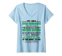 Donna Sì, Sono Una Nipote Viziata ma Non Tua Maglietta con Collo a V