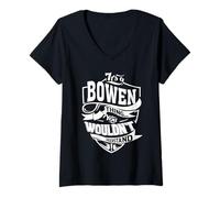 Donna Si Tratta di Un Regalo Bowen Maglietta con Collo a V