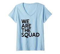 Donna Siamo LA Squadra Meme Rashida Tlaib AOC Ilhan Omar Pressley Maglietta con Collo a V