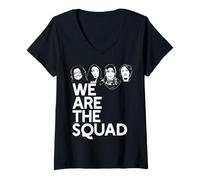 Donna Siamo LA Squadra Rashida Tlaib AOC Ilhan Omar Pressley Meme Maglietta con Collo a V
