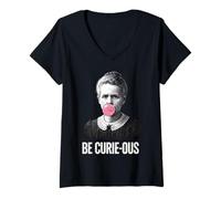Donna Sii Curie OUS Maglietta con Collo a V