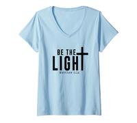 Donna Sii la Luce Maglietta con Collo a V
