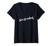 Donna Simbolo del Sesso Maglietta con Collo a V
