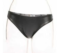 Donna Simil Latex Slip Tanga Vita Bassa Elasticizzato Mutandine Intimo Lingerie