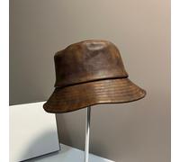 Donna Similpelle Secchio Cappello Retrò Classico Outdoor Casual Pesca Moda