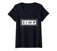 Donna Simp Gift Simping Aint Easy Eboy Egirl Gift Simping Meme Maglietta con Collo a V