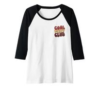 Donna Simpatico Fiore Boho Felice per la Migliore Mamma Groovy Cool Mums Club Maglia con Maniche Raglan