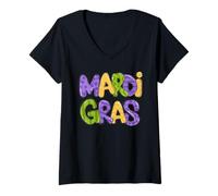 Donna Simpatico Regalo per Mardi Gras Squad per Uomini, Donne, Bambini, Ragazzi e Ragazze Maglietta con Collo a V