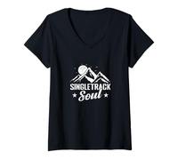Donna Singletrack Soul Trail Maglietta con Collo a V