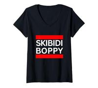 Donna SKIBIDI BOPPY Maglietta con Collo a V