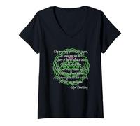 Donna Sky Boat Song Scottish Celtic Cardo Maglietta con Collo a V