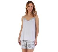 Donna Slenderella Pigiama Schizzo Floreale Cami E Pantaloncini Jersey da Notte