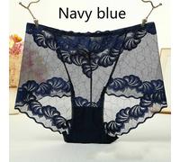 Donna Slip Velato a Rete Pizzo Intimo Floreale Mutande Vita Alta Slip