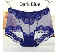 Donna Slip Velato a Rete Pizzo Intimo Floreale Mutande Vita Alta Slip Morbido