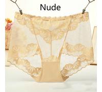 Donna Slip Velato a Rete Pizzo Intimo Floreale Mutande Vita Alta Slip Morbido