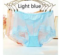 Donna Slip Velato a Rete Pizzo Intimo Floreale Mutande Vita Alta Slip Morbido