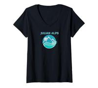 Donna Slovenia Alpi Giulie Triglav - Tops, Tees Gear, Accessori Maglietta con Collo a V