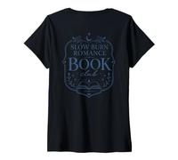 Donna Slow Burn Romance Book Club Romance Reader Book Amante Maglietta con Collo a V