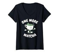 Donna Slow Mornings Un Altro Matcha Club Maglietta con Collo a V