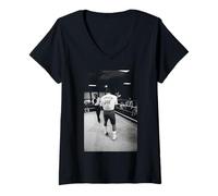 Donna Smokin 'Joe Frazier Boxer si allena per il secondo combattimento di Muhammad Ali Maglietta con Collo a V