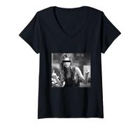 Donna #snirt Bella Donna Mostra Il Dito Medio t-Shirt stinkefinger Maglietta con Collo a V