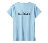 Donna #snirt - Maglietta con Cappuccio, Motivo Ruthless Maglietta con Collo a V