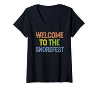Donna Snorefest Sarcasm Manager, ufficio riunioni del gruppo di lavoro Maglietta con Collo a V
