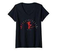 Donna Snowboard Vintage per Snowboarder Maglietta con Collo a V