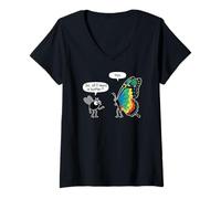 Donna So all I Need Is Butter? Fly And Butterfly Funny Insect Meme Maglietta con Collo a V