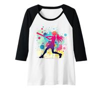 Donna Softball | Softball Graphic, Donne & Ragazze | Softball Maglia con Maniche Raglan