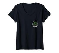 Donna Software Developer Bug Monster It's A Feature Maglietta con Collo a V