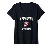 Donna Software Engineer Code Review Approved with Nits Maglietta con Collo a V